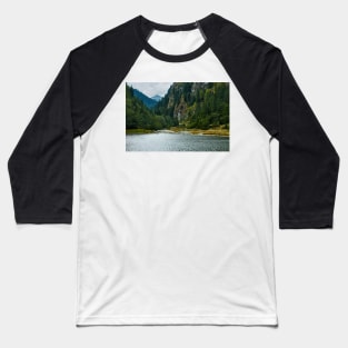 Beautiful view of a mountain lake Baseball T-Shirt